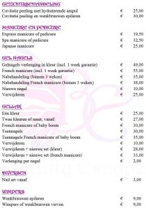 gellak veendam wildervank assen groningen manicure